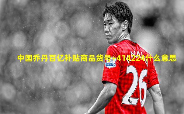中国乔丹百亿补贴商品货号+414224什么意思