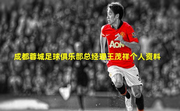 成都蓉城足球俱乐部总经理王茂祥个人资料